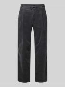 MCNEAL Regular Fit Cordhose mit Kordelzug in Dunkelgrau, Größe XL