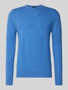 Christian Berg Men Strickpullover aus Wolle-Kaschmir-Mix in Bleu Melan...