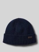 Barbour Beanie aus Woll-Mix Modell 'CARLTON' in Marine, Größe 1
