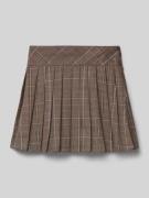 Guess Minirock mit Viskose-Anteil in Falten-Optik in Beige, Größe 128