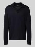 CINQUE Regular Fit Poloshirt mit V-Ausschnitt Modell 'BOLLO' in Dunkel...