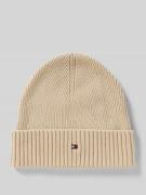 Tommy Hilfiger Mütze aus Baumwoll-Kaschmir-Mix in Beige, Größe 1