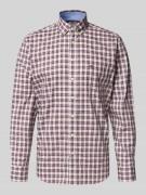 Fynch-Hatton Freizeithemd mit Knopfleiste in Bordeaux, Größe L