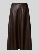 Betty Barclay Midirock in Leder-Optik Modell 'August' in Dunkelbraun, ...