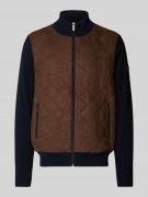 bugatti Hybridjacke mit Reißverschlusstaschen in Marine, Größe L