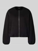 Only Comfort Fit Sweatjacke mit überschnittene Schultern in Black, Grö...