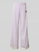 FILA Straight Leg Trackpants mit Logo-Badge Modell 'LORCE' in Flieder,...