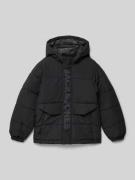 Jack & Jones Steppjacke mit Kapuze in Black, Größe 152