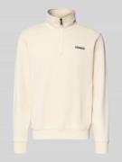 Napapijri Sweatshirt mit Stehkragen in Offwhite, Größe XL