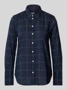 Tom Tailor Regular Fit Hemdbluse aus Baumwoll-Mix in Marine, Größe 42