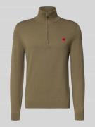 HUGO Regular Fit Troyer aus reiner Baumwolle Modell 'SAN QUINTUS' in T...