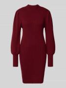 Only Comfort Fit Strickkleid aus Viskose-Mix Modell 'KATIA' in Bordeau...