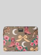 WOUF Laptoptasche mit Logo-Patch Modell 'Rodeo' in Oliv, Größe 1