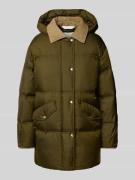 Marc O'Polo Regular Fit Daunenmantel mit Steppnähten in Khaki, Größe 3...