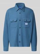 Hugo Blue Oversized Freizeithemd in Waffel-Optik Modell 'EKYNONE' in J...