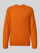 Les Deux Pullover mit Woll-Anteil Modell 'Gilbert' in Orange, Größe L