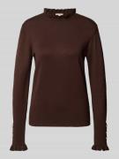 FREE/QUENT Regular Fit Longsleeve aus Viskose-Mix Modell 'Katie' in Du...