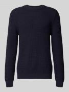 Marc O'Polo Denim Regular Fit Strickpullover aus Baumwoll-Mix in Marin...
