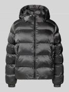 Superdry Steppjacke mit Reißverschlusstaschen in Dunkelgrau, Größe L