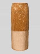 Jake*s Collection Midirock in semitransparenter Layering-Optik in Came...