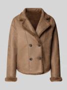 JOOP! Jacke mit Kunstfell Modell 'ORSINA' in Mittelbraun, Größe 44