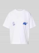 ANOTHER COTTON LAB Oversized T-Shirt mit Label-Print Modell 'Oyster an...