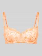 Guess Balconette-BH mit Spitzenbesatz Modell 'MAYA' in Neon Orange, Gr...