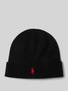 Polo Ralph Lauren Beanie aus Wolle mit Label-Stitching in Black, Größe...