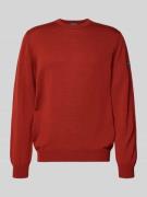 MAERZ Muenchen Strickpullover aus Schurwolle in Orange, Größe 56