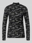 Scotch & Soda Longsleeve mit Stehkragen in Black, Größe L