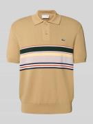 Lacoste Regular Fit Poloshirt aus Baumwoll-Mix in Beige, Größe XXXL