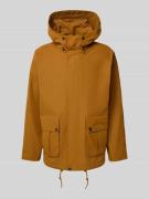 Barbour Loose Fit Parka mit abnehmbarer Kapuze in Gold, Größe L