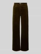 Marc O'Polo Denim Wide Leg Cordhose aus Baumwoll-Mix in Oliv, Größe 26...