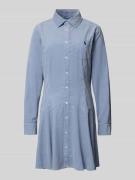 Polo Ralph Lauren Regular Fit Shirt Dress in Cord-Optik in Bleu, Größe...