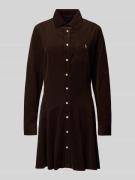 Polo Ralph Lauren Regular Fit Shirt Dress in Cord-Optik in Schoko, Grö...