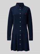 Polo Ralph Lauren Regular Fit Shirt Dress in Cord-Optik in Marine, Grö...