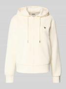 Guess Activewear Sweatjacke mit Label-Applikation in Offwhite, Größe L