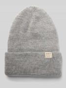 Barts Mütze mit Umschlag und Label-Detail Modell 'KINABALU' in Silber,...