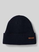 Barts Beanie mit Label-Detail Modell 'WILBERT' in Marine, Größe 1