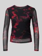 B.Young Longsleeve mit Rundhalsausschnitt Modell 'Paloma' in Hellrot M...