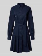 Lauren Ralph Lauren Hemdblusenkleid mit Bindegürtel Modell 'GARNLEY' i...