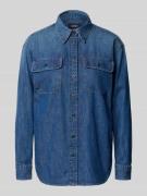 Lauren Ralph Lauren Regular Fit Jeansbluse mit Brusttaschen in Jeansbl...