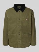 Dickies Jacke mit Umlegekragen und Brusttaschen in Oliv, Größe L