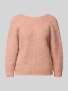 Bash Strickpullover in Wickel-Optik in Hellrosa, Größe M