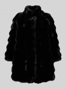 ARMANI EXCHANGE Mantel aus Kunstfell mit Stehkragen in Black, Größe S