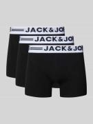 Jack & Jones Trunks mit elastischem Logo-Bund im 3er-Pack in Black, Gr...