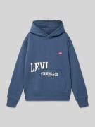 Levi’s® Kids Hoodie mit Label-Stitching und Känguru-Tasche in Marine, ...
