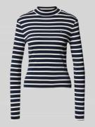 Tommy Hilfiger Slim Fit Langarmshirt aus reiner Baumwolle in Marine, G...