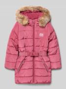 s.Oliver RED LABEL Regular Fit Steppjacke mit Ziergürtel in Fuchsia, G...
