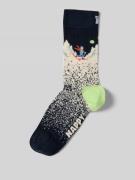 Happy Socks Socken im Allover-Look Modell 'Snowy Night' in Dunkelblau,...
